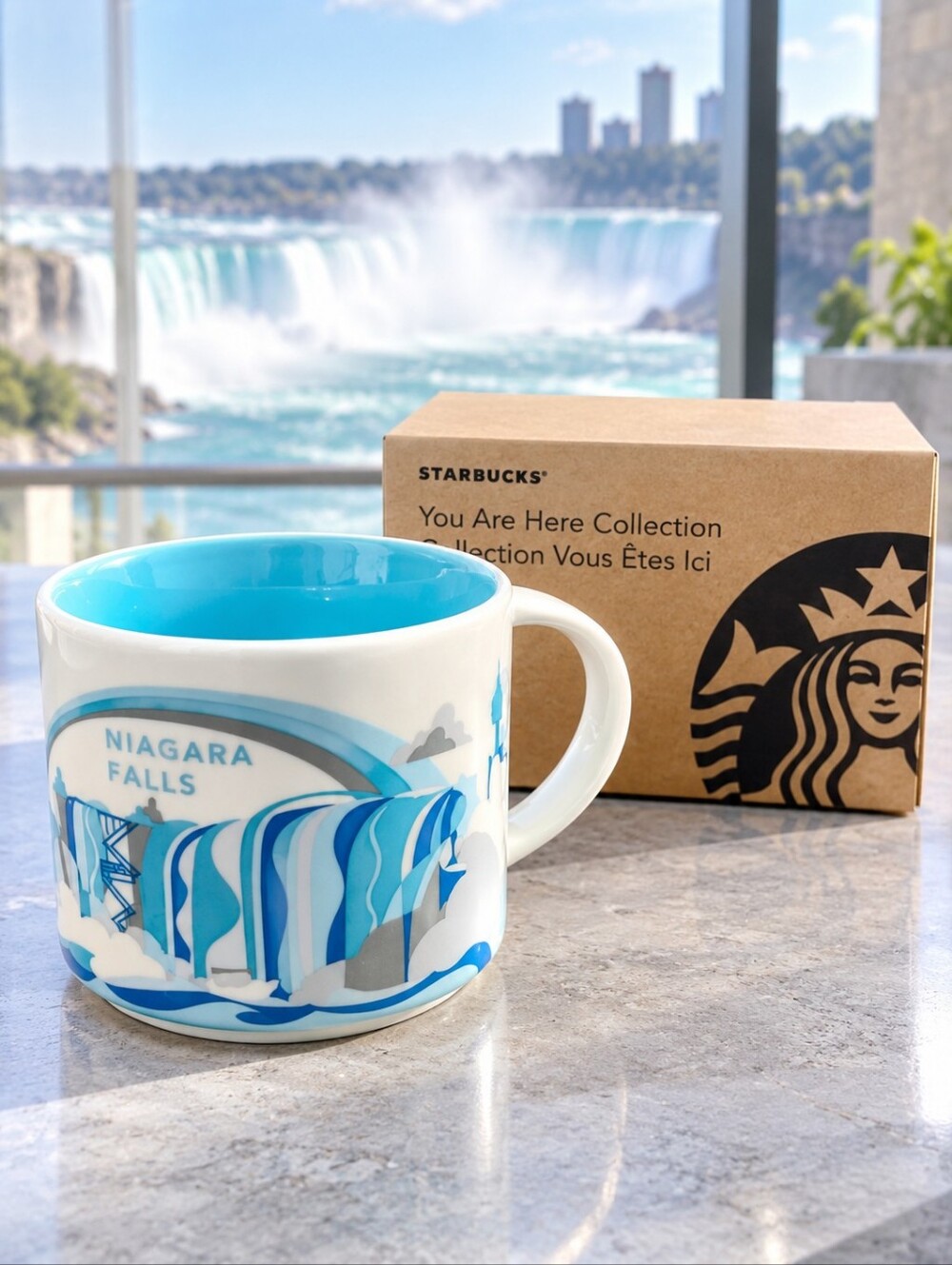 Starbucks Niagara Falls You Are Here YAH 14 oz Mug 2014 New in Box